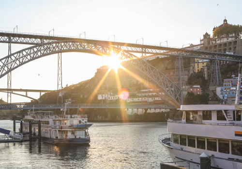 Pôr do sol Ribeira do Porto.