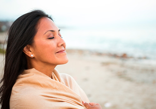 confident woman standing