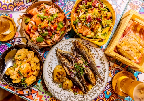 Traditional food during Santo António Festival in Lisbon.