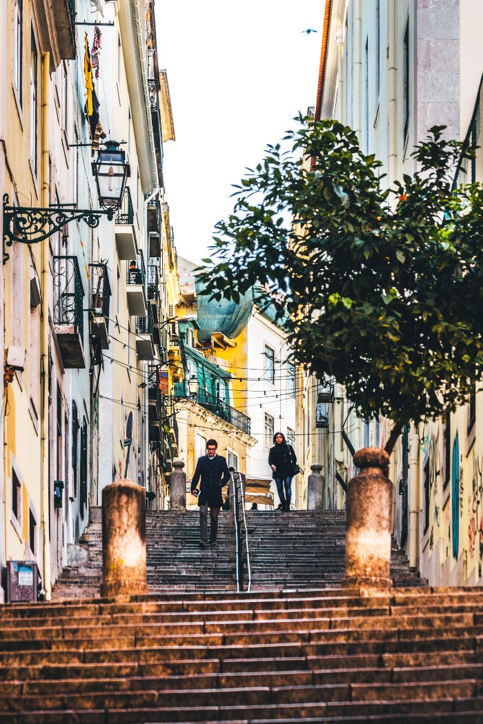 a Typical lisbon street