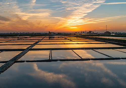 sunset view over slats flats aveiro