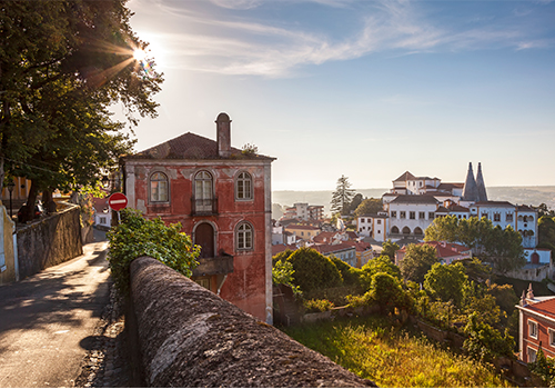 Cenário de filme gravado em Sintra.