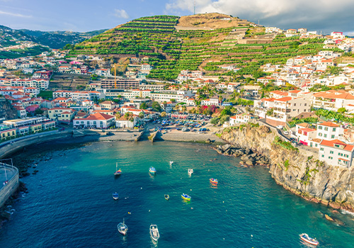 vista aérea Câmara de Lobos