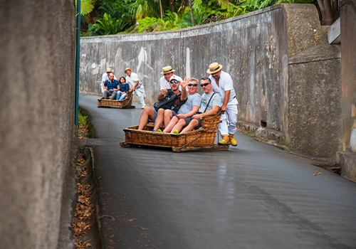 Traditional basket cars of Madeira