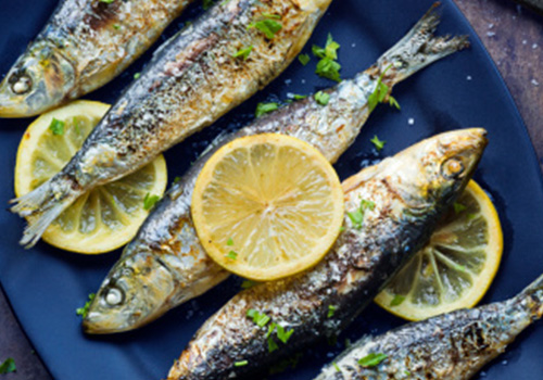 grilled sardines