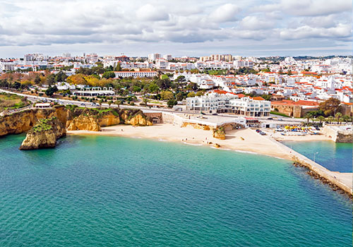 vista aérea da cidade de Lagos