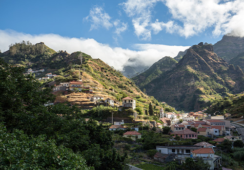 small village located in a valley