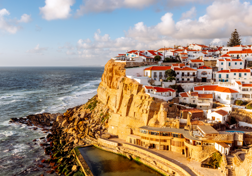 Azenhas do Mar village, located on the Atlantic Coast