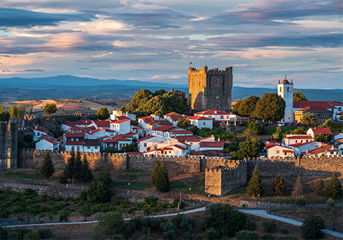 sunset cidadela Bragança