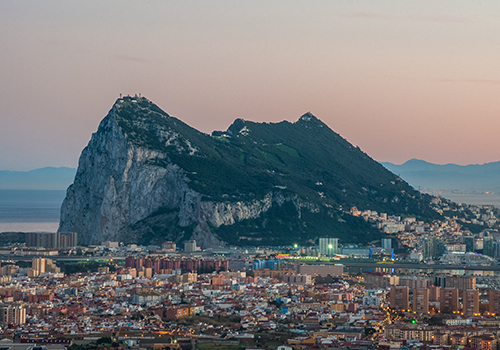 gibraltar viewed from spain