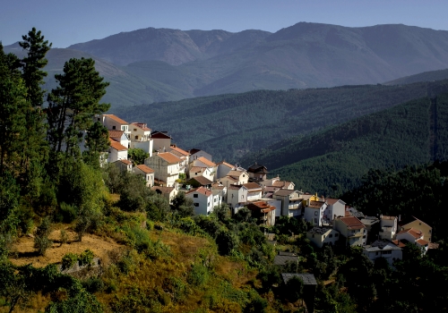 wind turbines from sortelha village