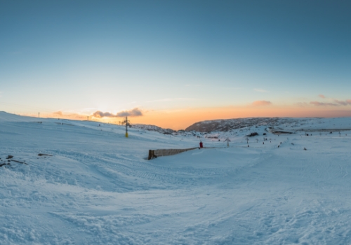 pôr-do-sol na serra da estrela