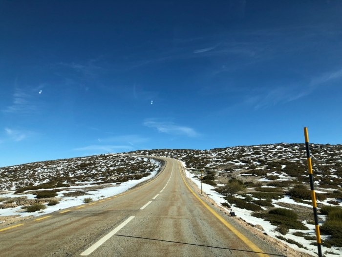 Estrada com neve- Serra da Estrela