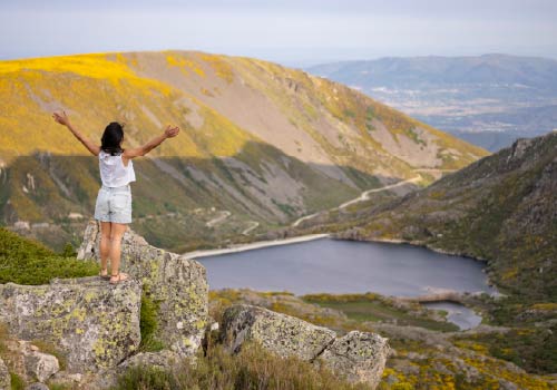 Lagoon in Serra da Estrela in summer.