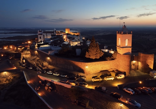 Monsaraz village at night
