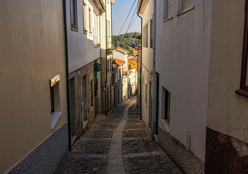 Ruas do centro histórico de Lamego